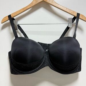 Torrid Black Lace Trim Bra Size 40DD